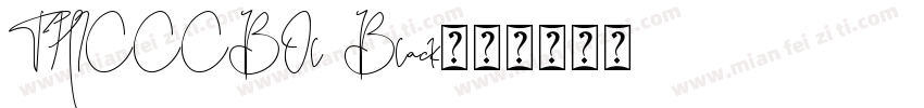 THICCCBOl Black字体转换